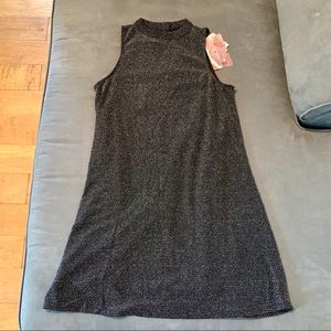 • black metallic dress •